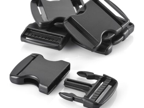 VELCRO® Brand Sedona Curved Side Release Buckle AC500 – 38mm Black (Pack of 4)
