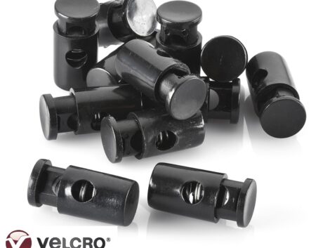 VELCRO® Brand Barrel Cord Lock PE603 – 8mm Black (Pack of 6)