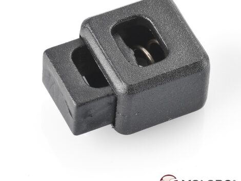 VELCRO® Brand Square Cord Lock PE606 – 6mm Black (Pack of 6)