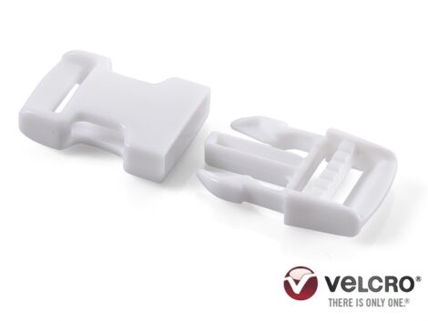 VELCRO® Brand Side Release Buckle AC501N – 25mm White (Pack of 6)