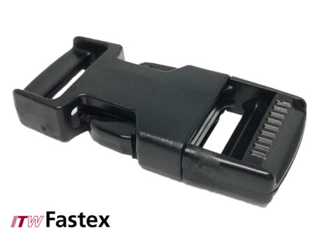 ITW Fastex Classic Side Release Buckle – 25mm Black (Pack of 6)