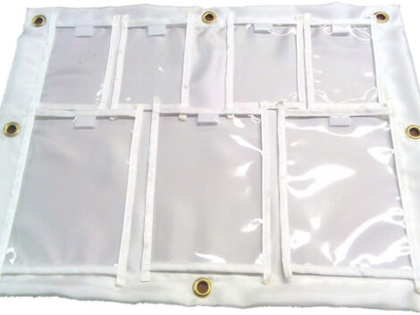 Custom Canvas Display Panel – PVC Pocket System (Exhibition Application)
