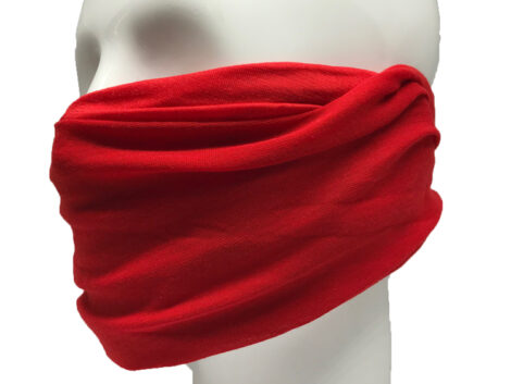 Neck Tube, Scarf, Balaclava, Face Mask, Bandana, Hunting Mask - Red