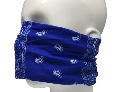 Neck Tube, Scarf, Balaclava, Face Mask, Bandana, Hunting Mask Blue Paisley