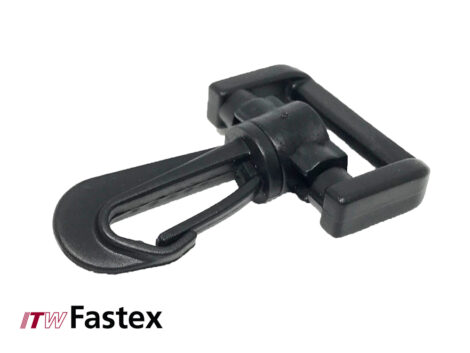 ITW Fastex Rotary Snap Hook – 25mm Black (Pack of 6)