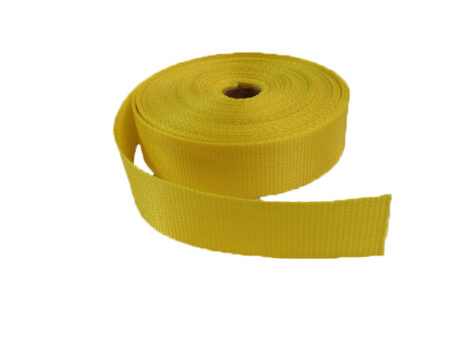 Webbing - Polyester - 38mm - Yellow - 10mtr lengths