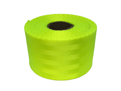 Seat Belt Webbing – 50mm (Fluro Yellow, 4m Length, Clearance)
