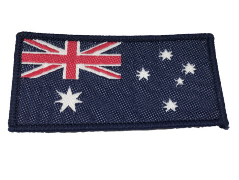 Australian Flag - Sew on Patch - Navy Background-  Small