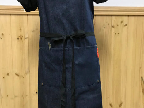 Denim Apron Crossover Tie