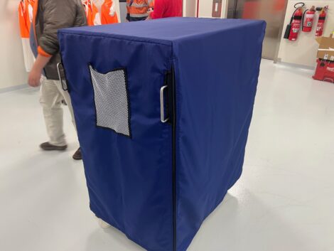 Industrial Trolley Cover – Ripstop (Mesh Pocket with Handle Access)