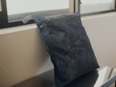 Heavy duty mesh laundry bag navy 500x600mm Australian made