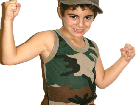 Kids Tank Top – Woodland Camo (Sizes 2–14)