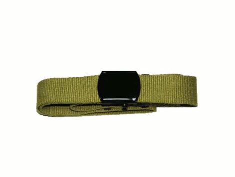 Belt - 32mm Webbing - Olive with Black Buckle