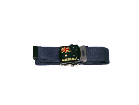 Belt - 32mm Webbing - Navy with Australian Flag Buckle