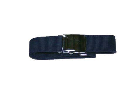 Belt - 32mm Webbing - Navy with Chrome Buckle