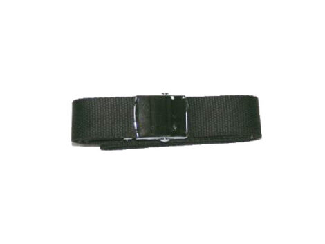 Belt - 32mm Webbing - Black with Chrome Buckle