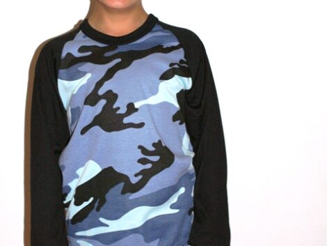 Kids Pyjamas – Camo Long Sleeve (Sizes S–L)
