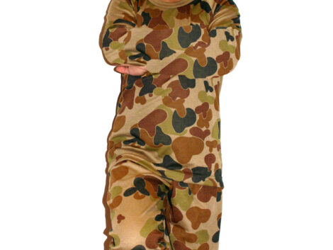 Kids Pyjamas – Auscam Long Sleeve (Sizes S–L)