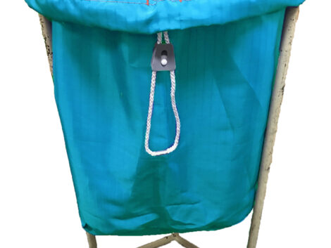 Ripstop Laundry Bag – Short Size (Aqua, 460 × 550mm)