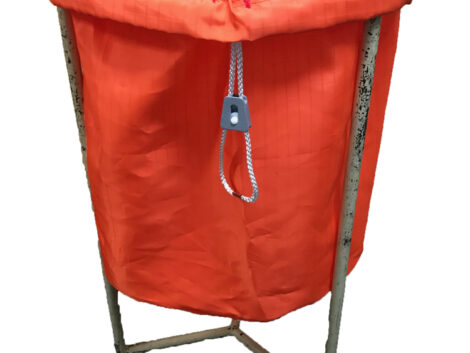 Ripstop Laundry Bag – Short Size (Orange, 460 × 550mm)