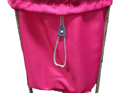 Ripstop Laundry Bag – Short Size (Pink, 460 × 550mm)