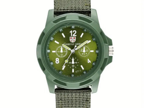 Military Style Watch -  Nylon Strap  - Quartz  - Basic Wristwatch