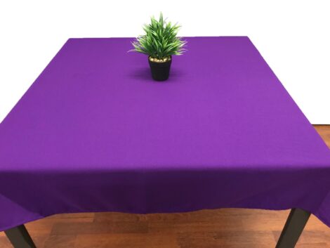 Square Mechanical Stretch Table Cloth – Purple (Card Table Size)