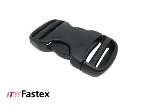 ITW Fastex Trovato Side Release Buckle – 38mm Dual Ladderloc Black (Pack of 4)