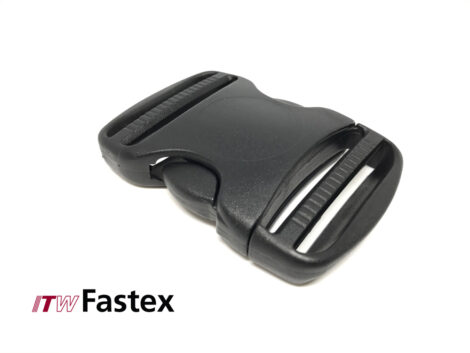 ITW Fastex Trovato Side Release Buckle – 50mm Dual Ladderloc Black (Pack of 4)