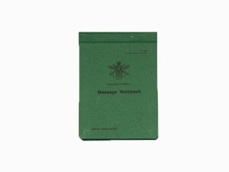 Army Field Message Notebook