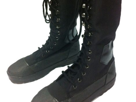 Jungle Boots - Canvas -  Black & Green - Sizes 3 -13