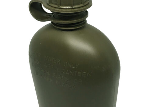 Water Canteen with Straw Valve - 1qt - Made In USA - Olive Drab