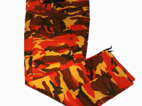Trousers - Adult - BDU - Orange Camo - Sizes XS - 2XL