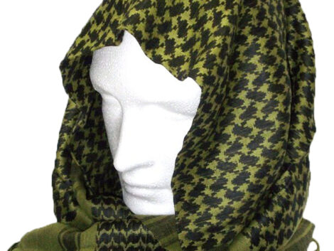 Shemagh - Scarf - Cotton available in Olive / Black  & Red / White