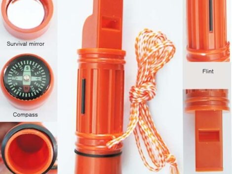 EMERGENCY SURVIVAL WHISTLE - 5 in 1