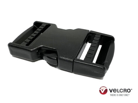 VELCRO® Brand Dual Adjust Side Release Buckle AC501D – 38mm Black (Pack of 4)