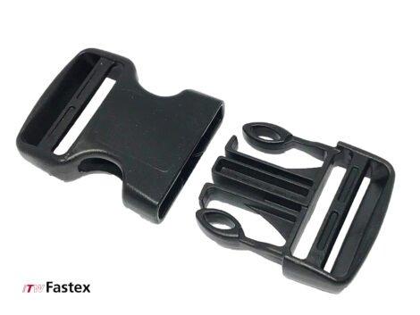 ITW Fastex World Side Release Buckle – 40mm Dual Ladderloc Black (Pack of 4)