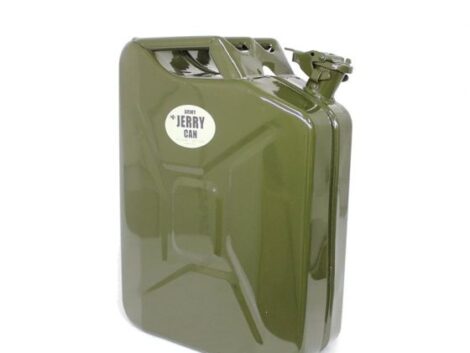 20L Metal Jerry Can Olive Drab – Locking Lid Fuel Can